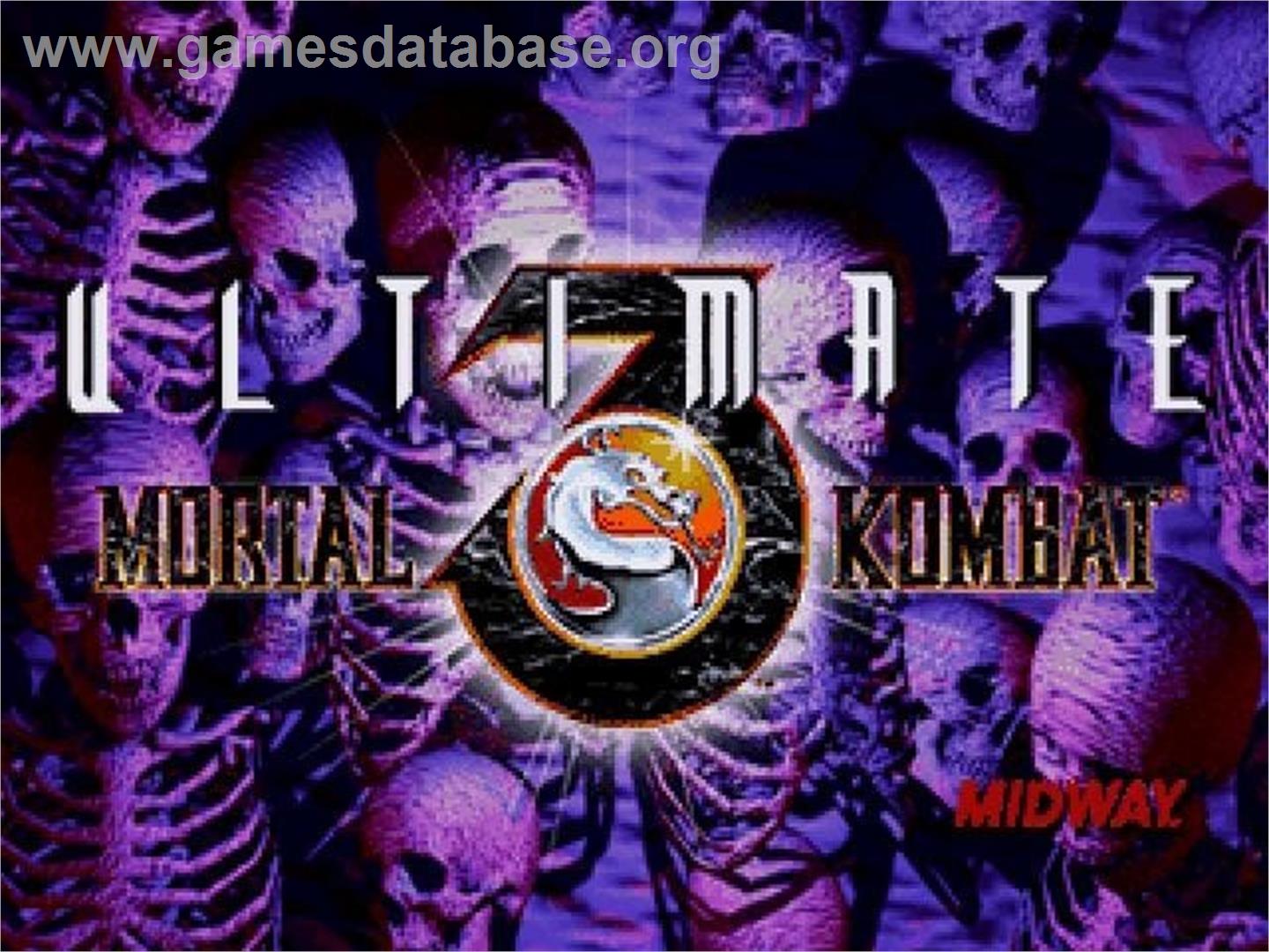 Ultimate Mortal Kombat 3 - Sega Saturn - Artwork - Title Screen