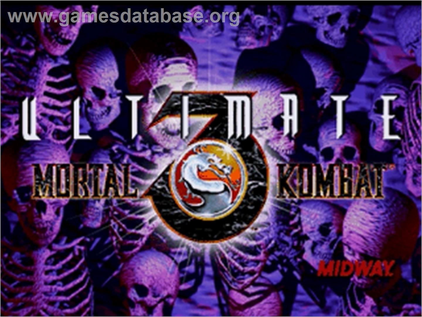 Ultimate Mortal Kombat 3 - Sega Saturn - Artwork - Title Screen