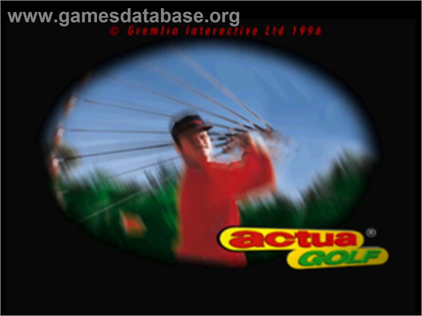 VR Golf '97 - Sega Saturn - Artwork - Title Screen