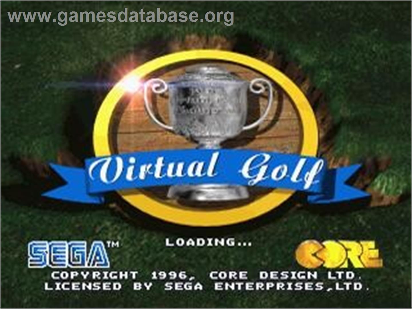 Virtual Golf - Sega Saturn - Artwork - Title Screen