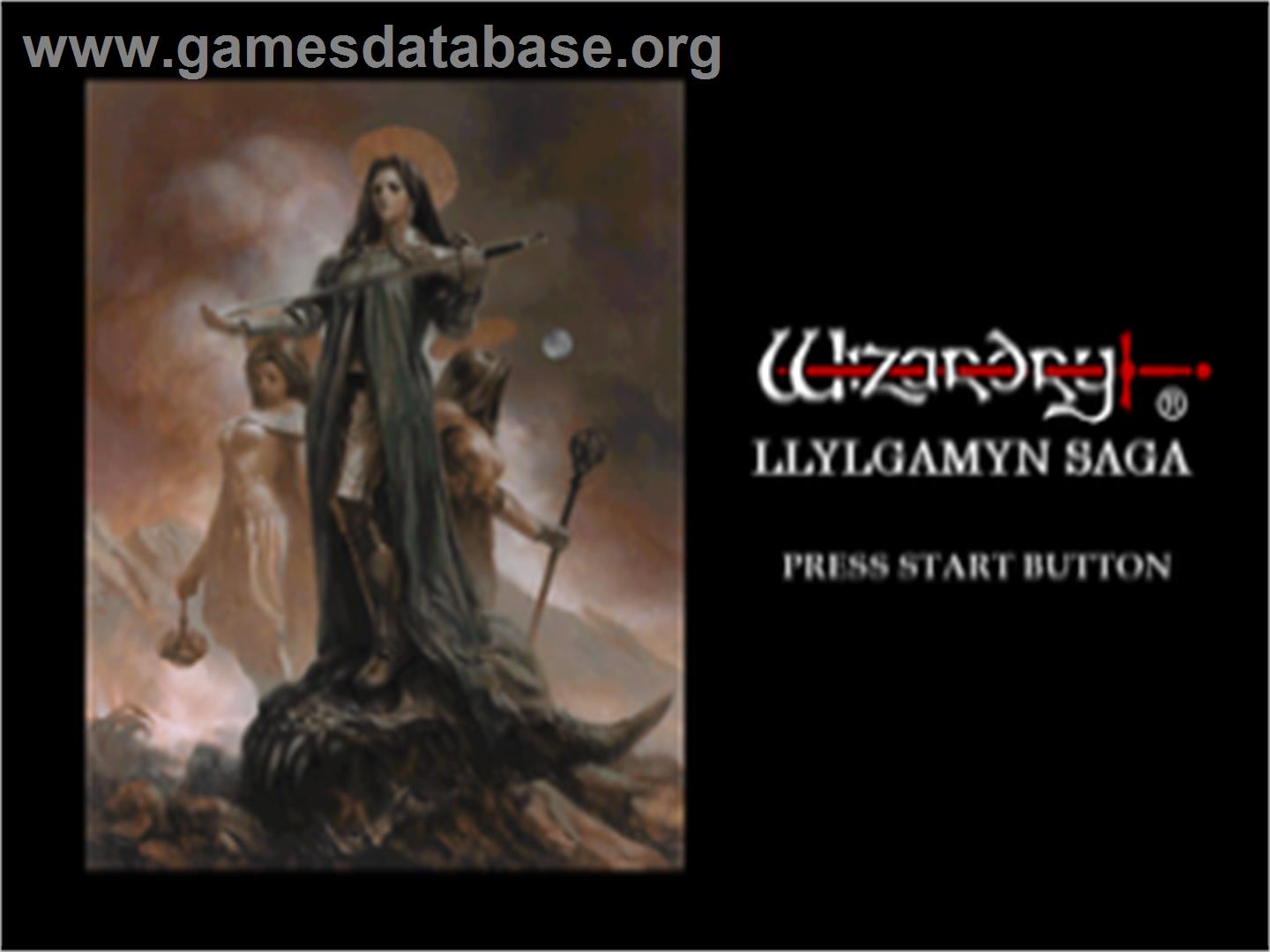 Wizardry: Llylgamyn Saga - Sega Saturn - Artwork - Title Screen