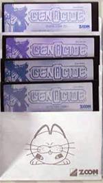 Cartridge artwork for Genocide on the Sharp X68000.