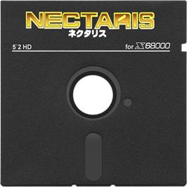 Artwork on the Disc for Nectaris on the Sharp X68000.