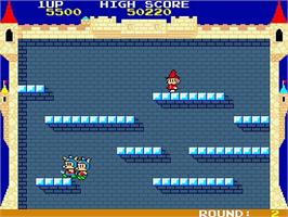 In game image of Fairyland Story, The on the Sharp X68000.