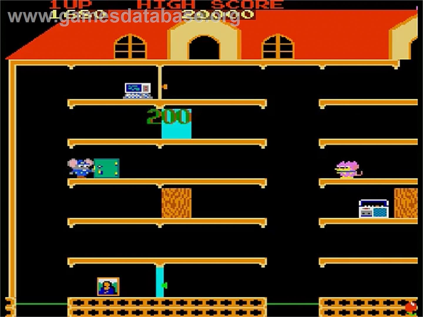 Mappy (yopino) - Sharp X68000 - Artwork - In Game