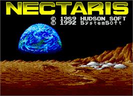 Title screen of Nectaris on the Sharp X68000.