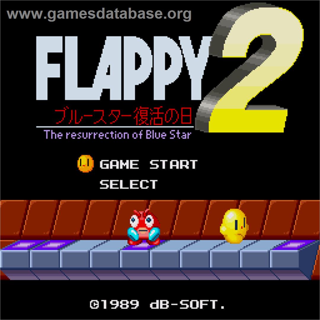 Flappy 2 Blue Star Fukkatsu No Hi - Sharp X68000 - Artwork - Title Screen