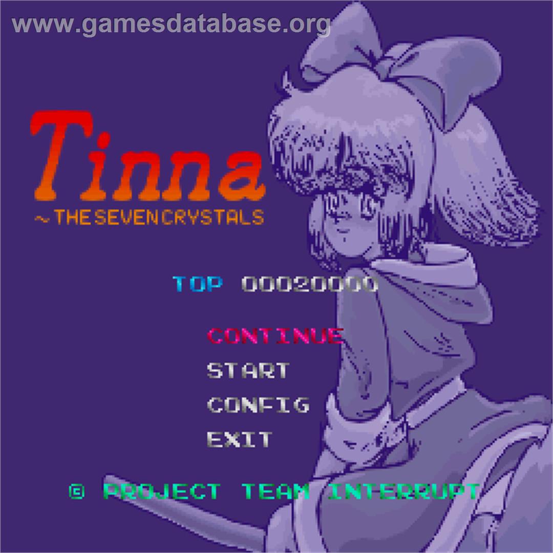 Tinna The Seven Crystals - Sharp X68000 - Artwork - Title Screen