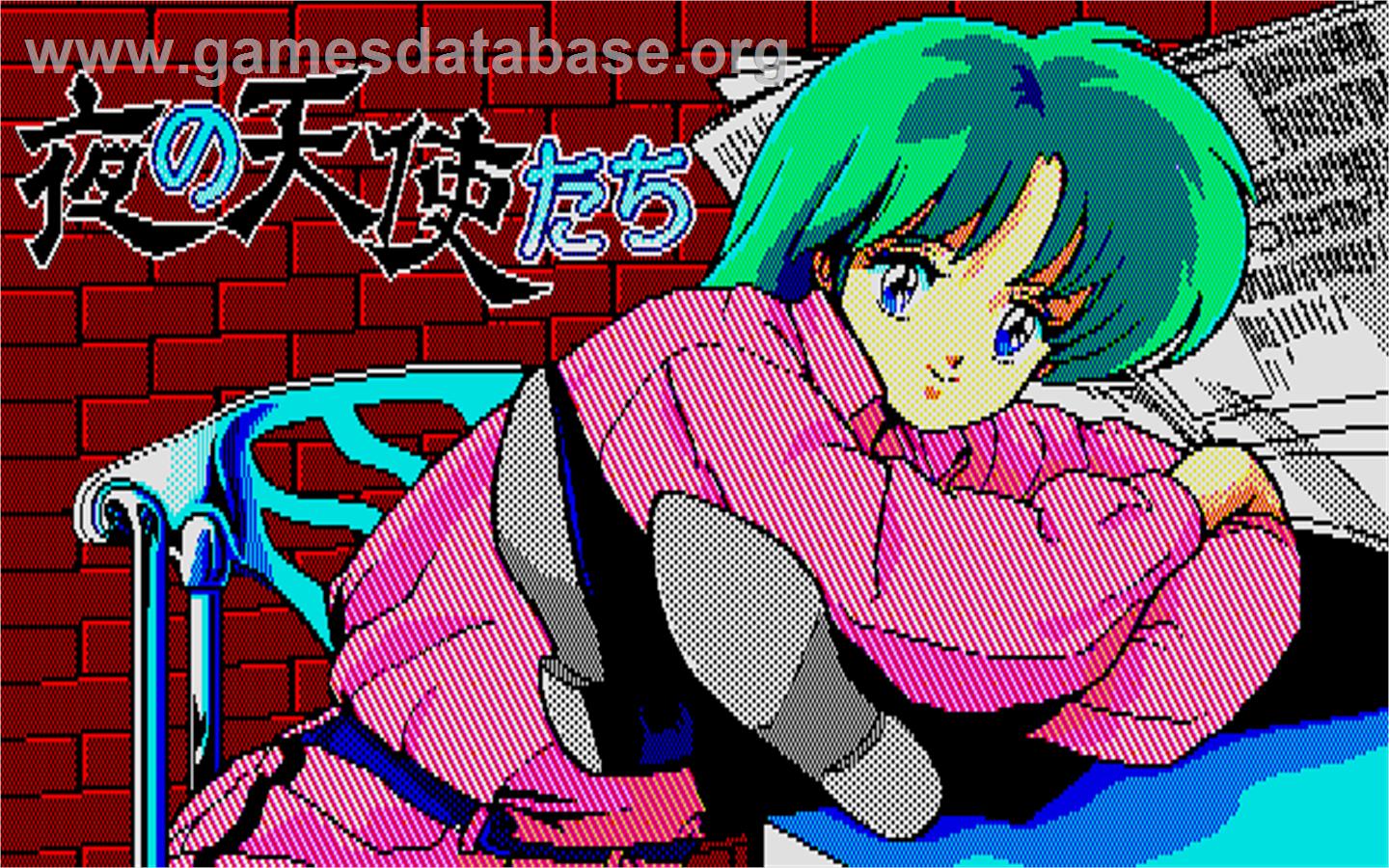 Yoru No Tenshitachi - Sharp X68000 - Artwork - Title Screen