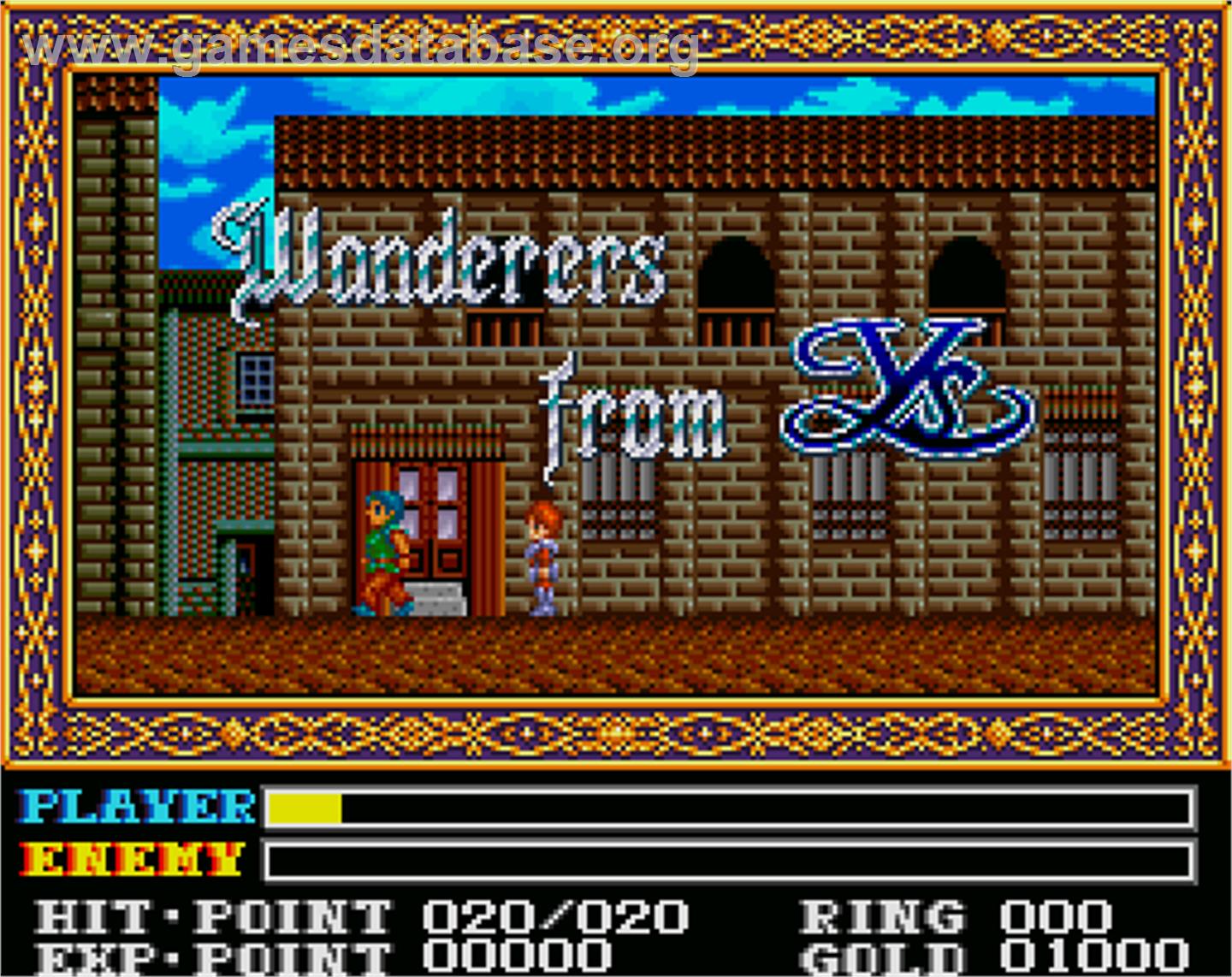 Ys 3 Wanderers From Ys - Sharp X68000 - Artwork - Title Screen