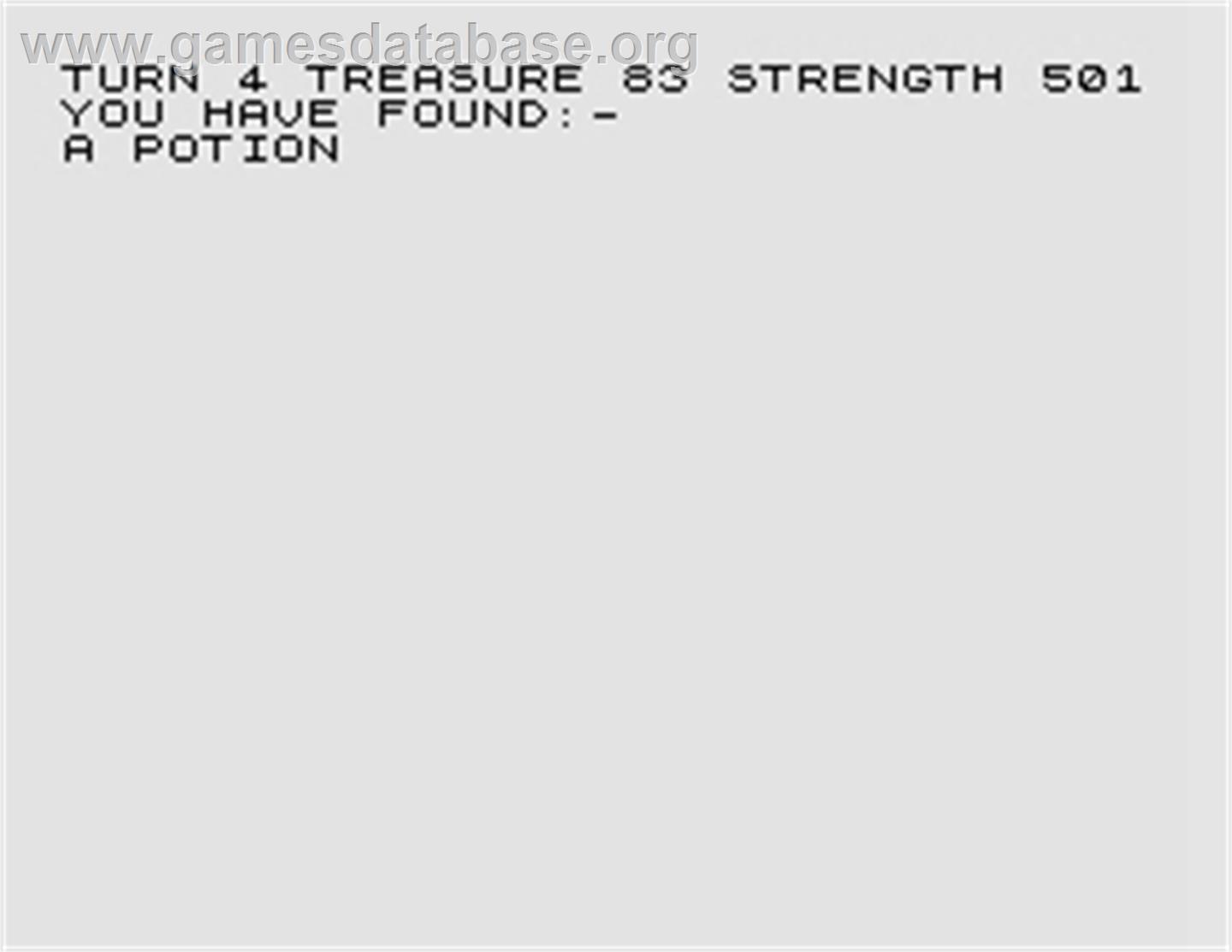 Adventure - Sinclair ZX-81 - Artwork - In Game