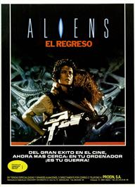 Advert for Aliens (Your Sinclair) on the Sinclair ZX Spectrum.