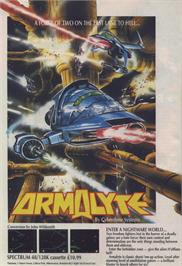 Advert for Armalyte on the Sinclair ZX Spectrum.