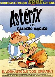 Advert for Asterix and the Magic Cauldron on the Commodore 64.