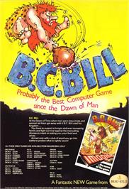 Advert for B.c. Bill on the Sinclair ZX Spectrum.