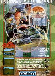 Advert for Battle Command on the Sinclair ZX Spectrum.