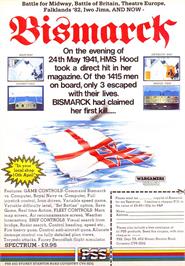 Advert for Bismarck on the Commodore Amiga.
