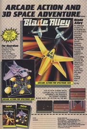 Advert for Blade Alley on the Sinclair ZX Spectrum.