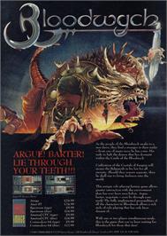 Advert for Bloodwych on the Sinclair ZX Spectrum.