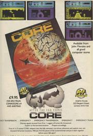 Advert for CORE on the Sinclair ZX Spectrum.