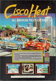 Advert for Cisco Heat: All American Police Car Race on the Sinclair ZX Spectrum.
