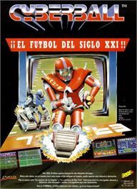 Advert for Cyberball on the Sinclair ZX Spectrum.