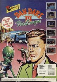 Advert for Dan Dare III: The Escape on the Sinclair ZX Spectrum.