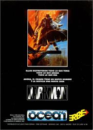 Advert for Darkman on the Sinclair ZX Spectrum.