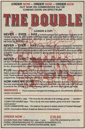 Advert for Double on the Commodore 64.