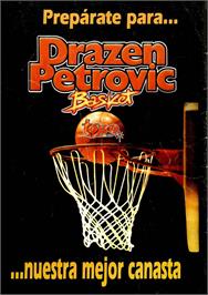 Advert for Drazen Petrovic Basket on the Microsoft DOS.