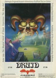 Advert for Druid on the Sinclair ZX Spectrum.