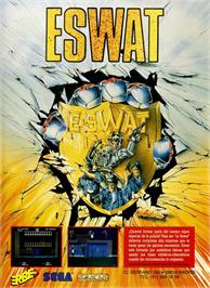 Advert for ESWAT on the Commodore Amiga.