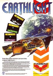 Advert for Earthlight on the Sinclair ZX Spectrum.