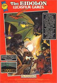 Advert for Eidolon, The on the Sinclair ZX Spectrum.