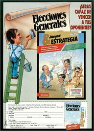 Advert for Elecciones Generales on the Sinclair ZX Spectrum.