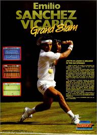 Advert for Emilio Sanchez Vicario Grand Slam on the Microsoft DOS.