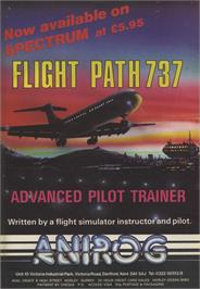 Advert for Flight Path 737 on the Sinclair ZX Spectrum.