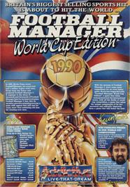 Advert for Football Manager - World Cup Edition on the Sinclair ZX Spectrum.
