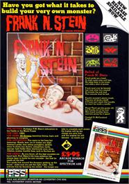 Advert for Frank N Stein on the Sinclair ZX Spectrum.