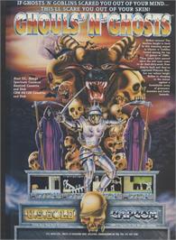 Advert for Ghouls 'N Ghosts on the Sinclair ZX Spectrum.
