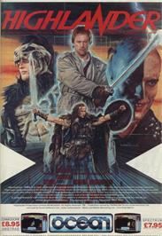 Advert for Highlander on the Sinclair ZX Spectrum.