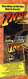 Advert for Indiana Jones and the Last Crusade: The Action Game on the MSX.