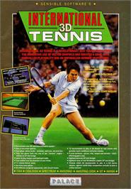 Advert for International 3D Tennis on the Sinclair ZX Spectrum.