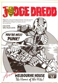 Advert for Judge Dredd on the Commodore Amiga.