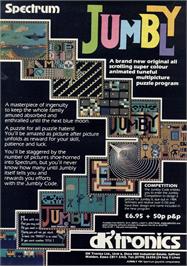 Advert for Jumbly on the Sinclair ZX Spectrum.
