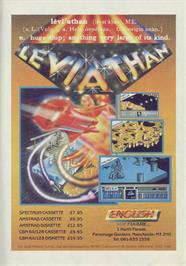 Advert for Leviathan on the Sinclair ZX Spectrum.