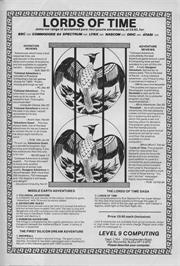Advert for Lords of Time on the Memotech MTX.