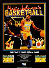 Advert for Magic Johnson's Fast Break on the Sinclair ZX Spectrum.