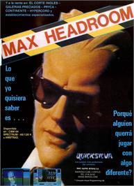 Advert for Max Headroom on the Sinclair ZX Spectrum.