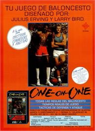 Advert for One-on-One on the Sinclair ZX Spectrum.